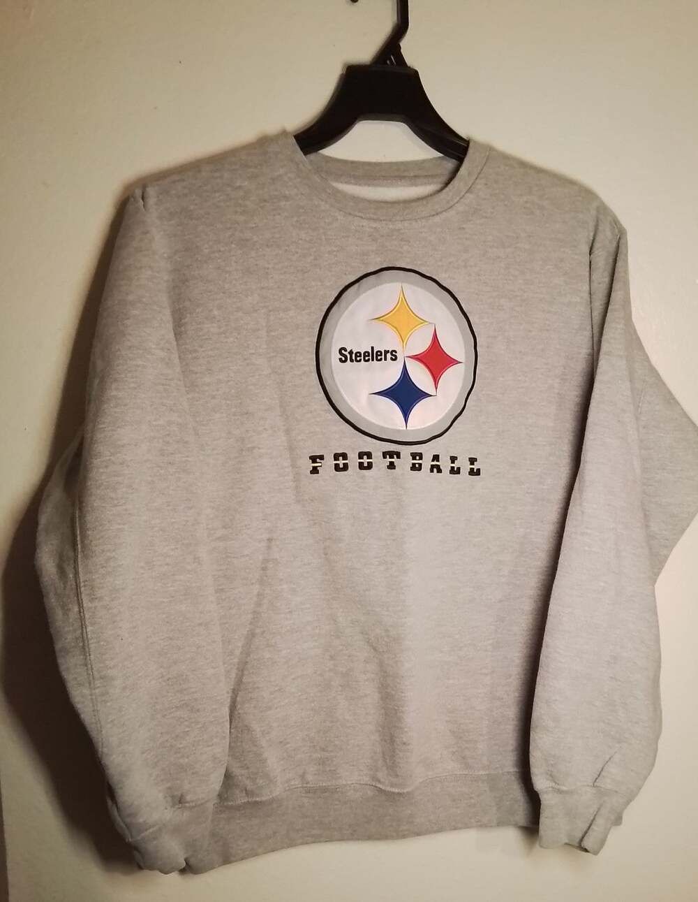 2013 NFL Team Apparel/AFC N. Pittsburgh Steelers Women's Gray Sweater Size M